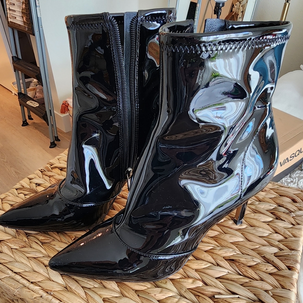 Patent Booties - Picture 2 of 9